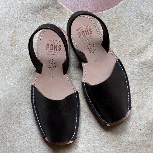 Pons Avarca Classic Women's Sandals - Dark Brown (Lava) - Size 10 - Picture 5 of 6